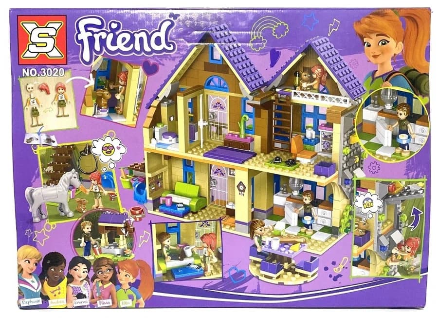 Конструктор XS «Дом Мии» 3020 (Friends 41369) / 796 детали