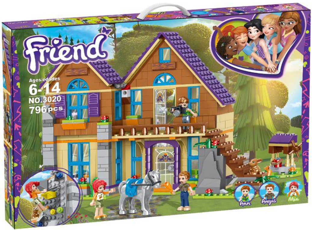 Конструктор XS «Дом Мии» 3020 (Friends 41369) / 796 детали