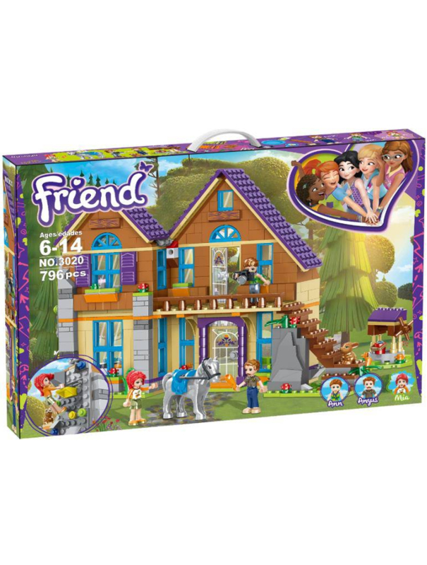 Конструктор XS «Дом Мии» 3020 (Friends 41369) / 796 детали