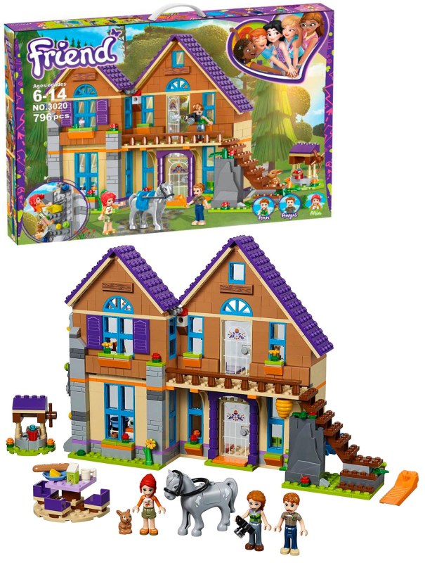 Конструктор XS «Дом Мии» 3020 (Friends 41369) / 796 детали