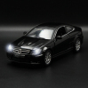 Металлическая машинка Die Cast  1:32 «Mercedes-Benz C63 AMG Coupe Black Series» 15 см., А32251, свет, звук, инерционная / Черный