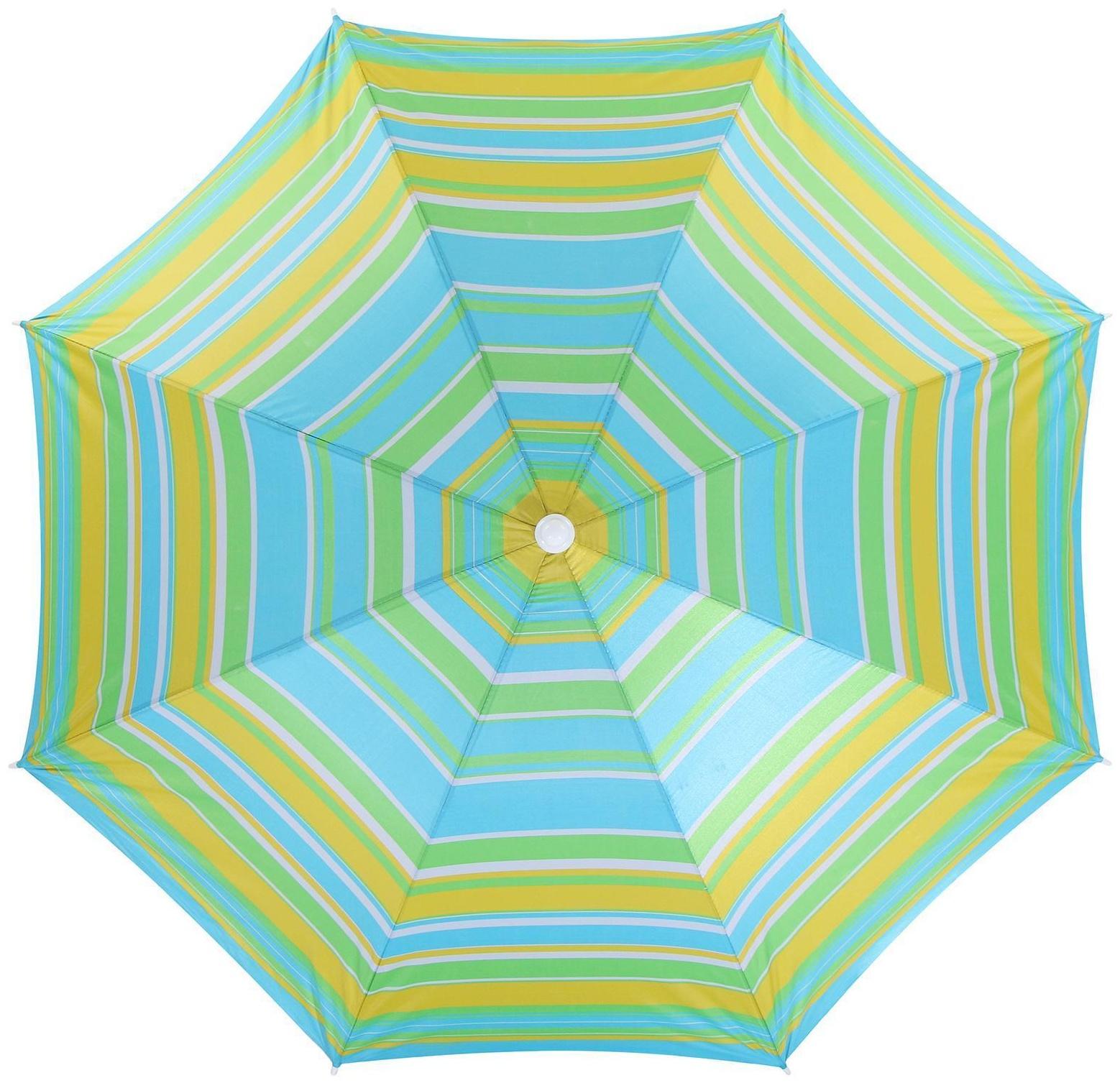 Зонт пляжный «Модерн» с серебряным покрытием, d=160 cм, h=170 см, цвет МИКС