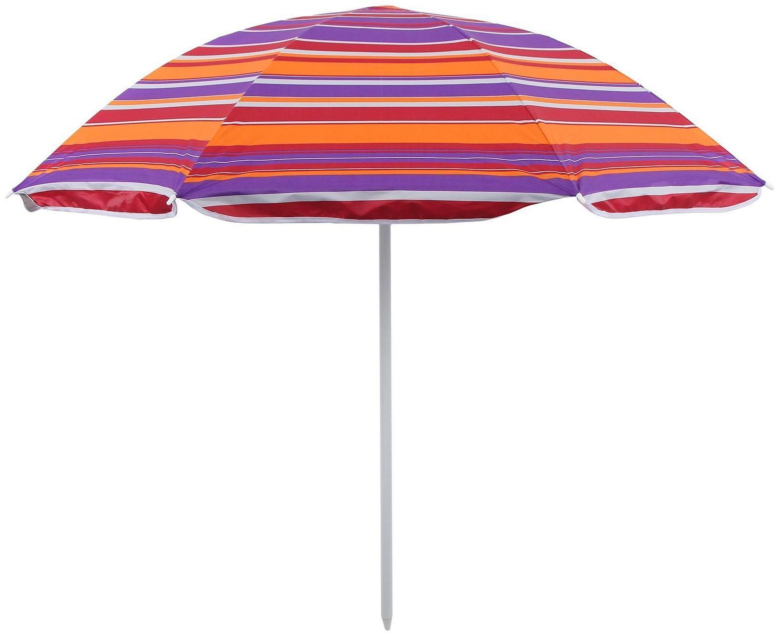 Зонт пляжный «Модерн» с серебряным покрытием, d=160 cм, h=170 см, цвет МИКС