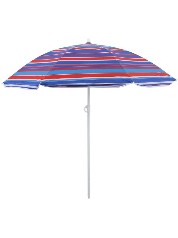 Зонт пляжный «Модерн» с серебряным покрытием, d=160 cм, h=170 см, цвет МИКС