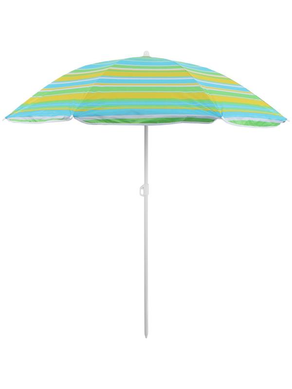 Зонт пляжный «Модерн» с серебряным покрытием, d=160 cм, h=170 см, цвет МИКС