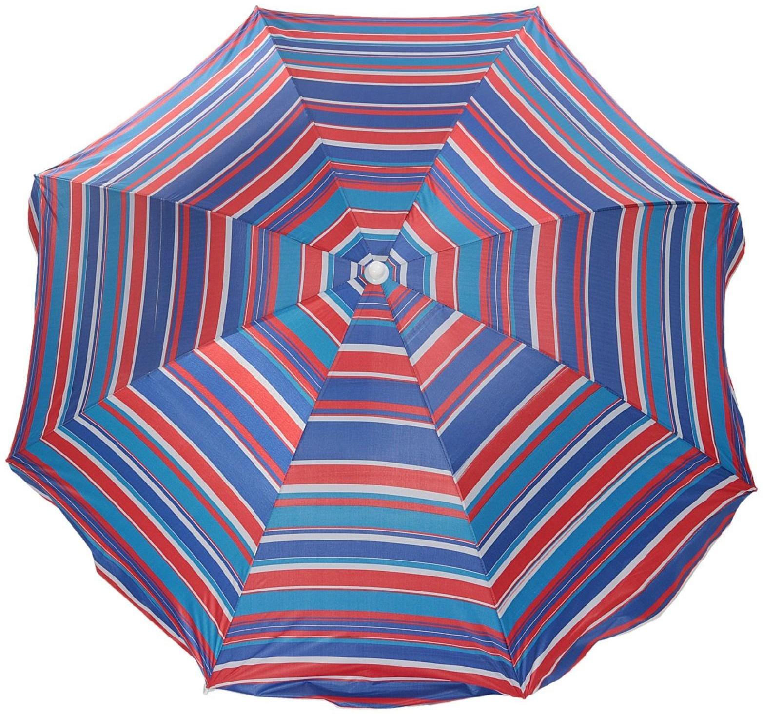 Зонт пляжный «Модерн» с серебряным покрытием, d=180 cм, h=195 см, цвет МИКС