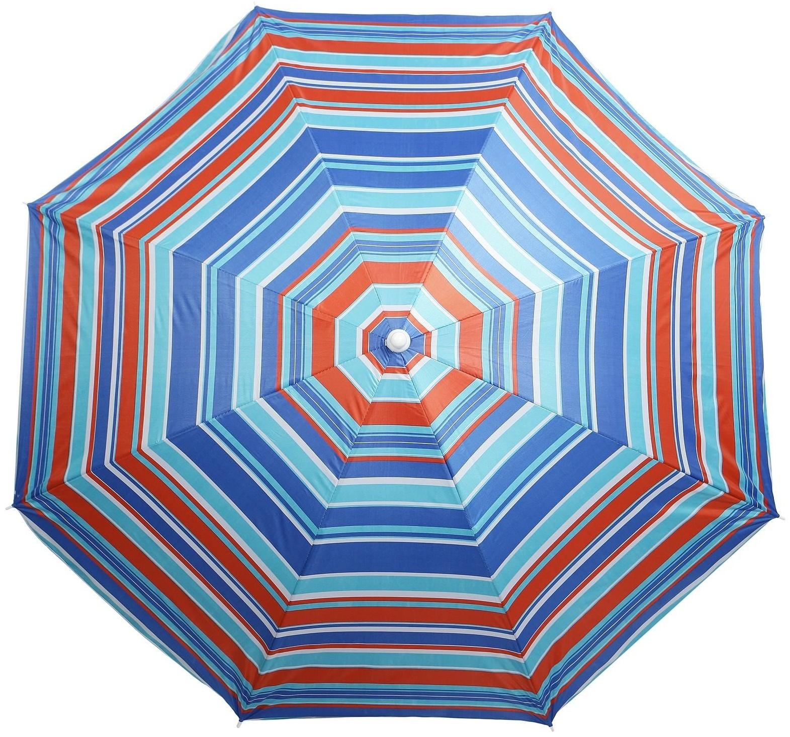 Зонт пляжный «Модерн» с серебряным покрытием, d=180 cм, h=195 см, цвет МИКС