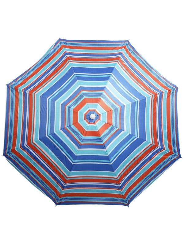 Зонт пляжный «Модерн» с серебряным покрытием, d=180 cм, h=195 см, цвет МИКС