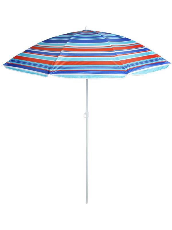 Зонт пляжный «Модерн» с серебряным покрытием, d=180 cм, h=195 см, цвет МИКС