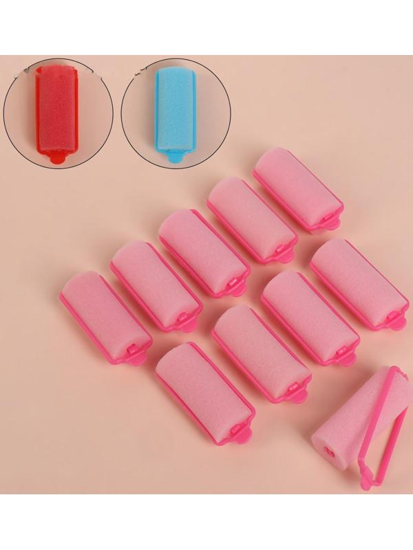 Бигуди с фиксатором, d = 2,5 см, 5,7 см, 10 шт, цвет МИКС