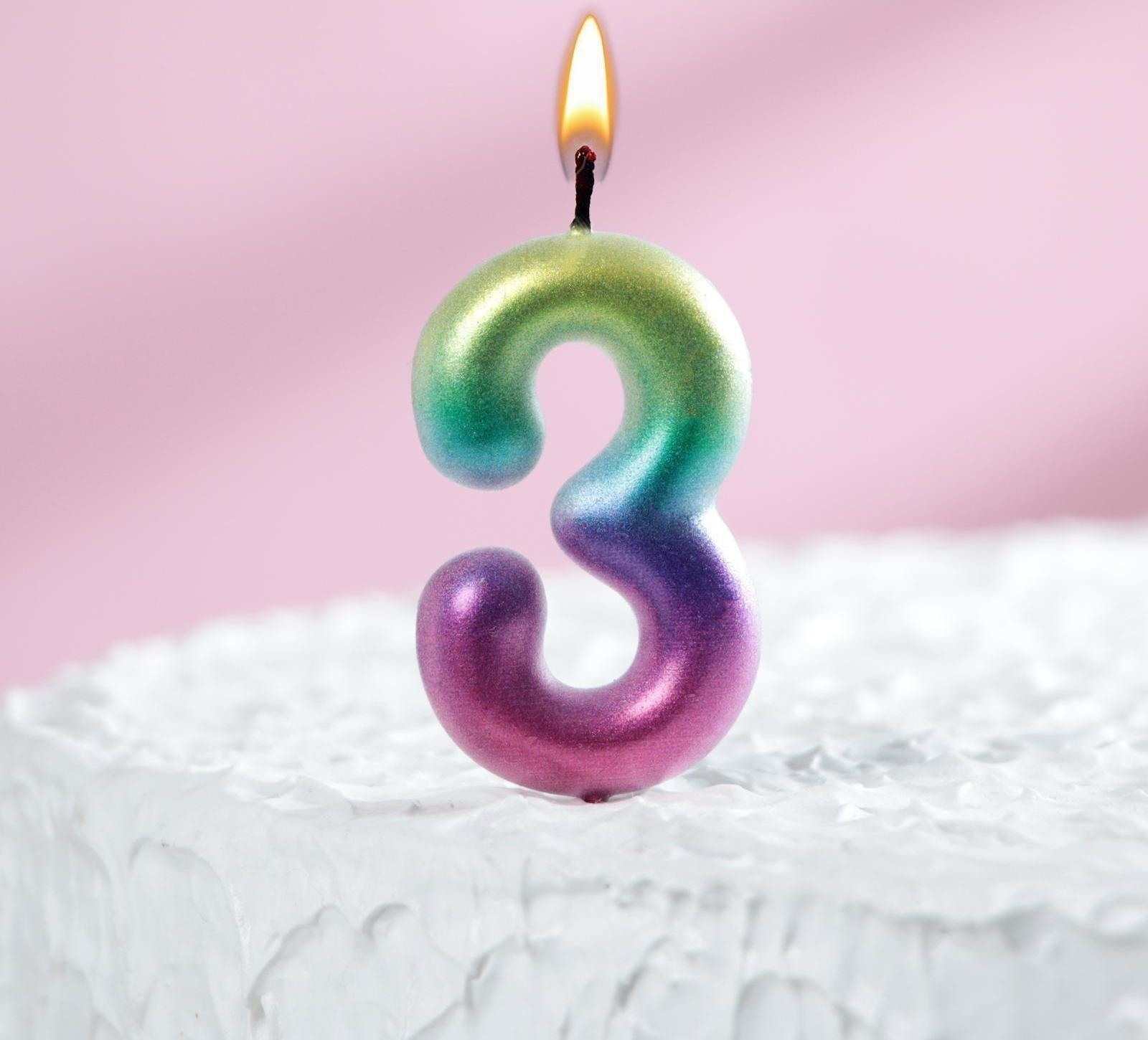 Свеча в торт 