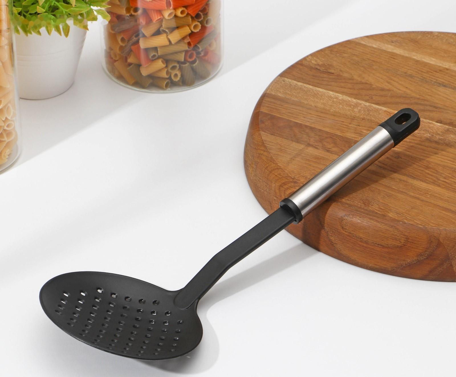 Шумовка Доляна «Антрацитовый блеск», 30 см