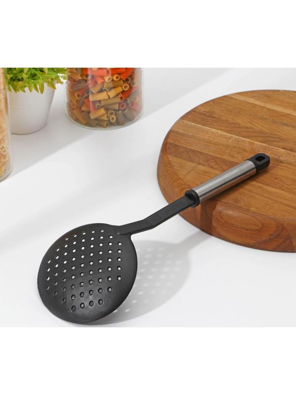 Шумовка Доляна «Антрацитовый блеск», 30 см