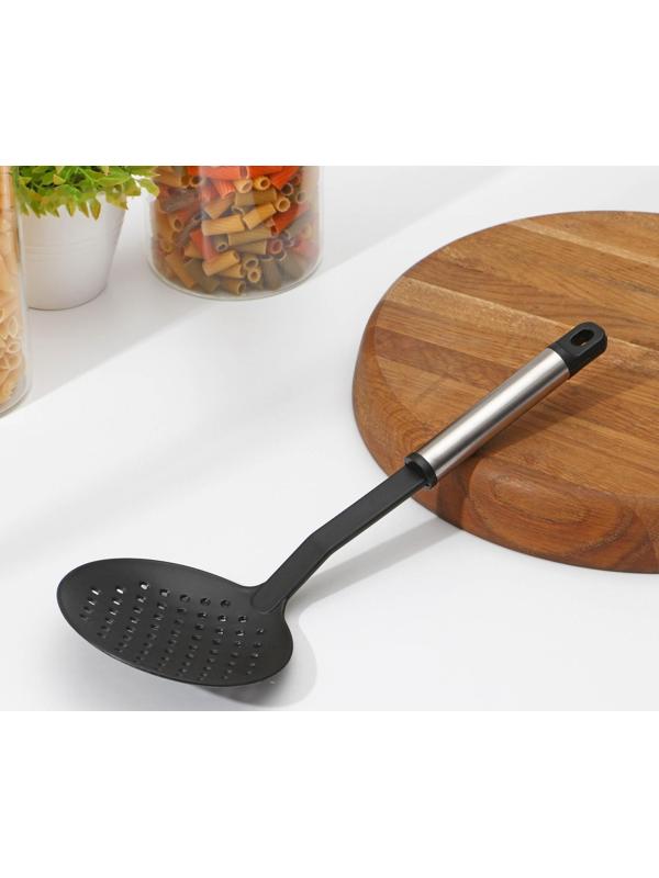 Шумовка Доляна «Антрацитовый блеск», 30 см