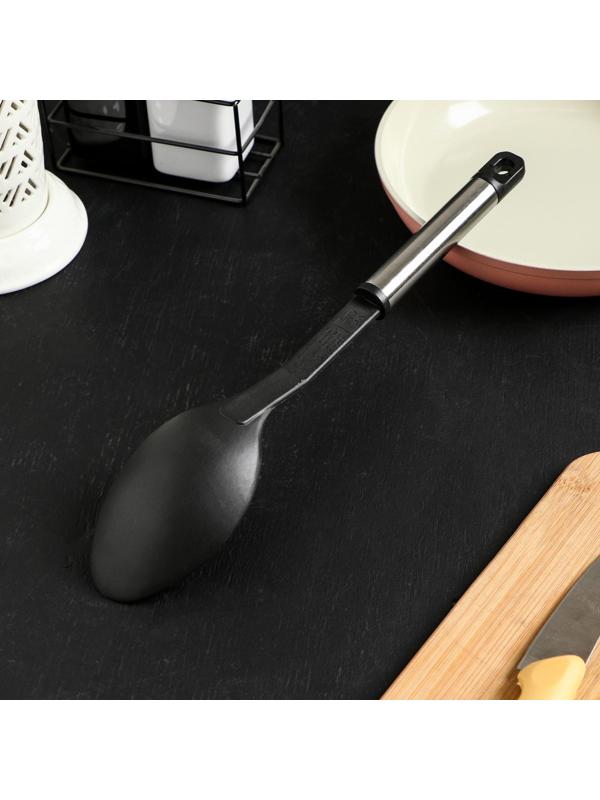 Ложка гарнирная Доляна «Антрацитовый блеск», 29,5 см