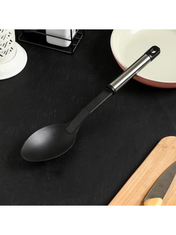 Ложка гарнирная Доляна «Антрацитовый блеск», 29,5 см