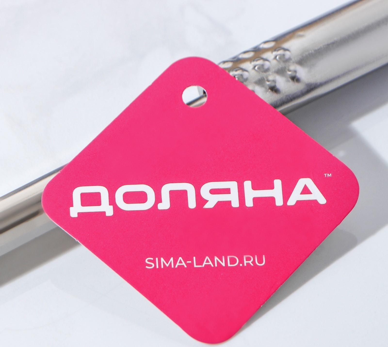 Половник из нержавеющей стали Доляна «Стандарт», 100 мл, h=31 см, цвет серебряный