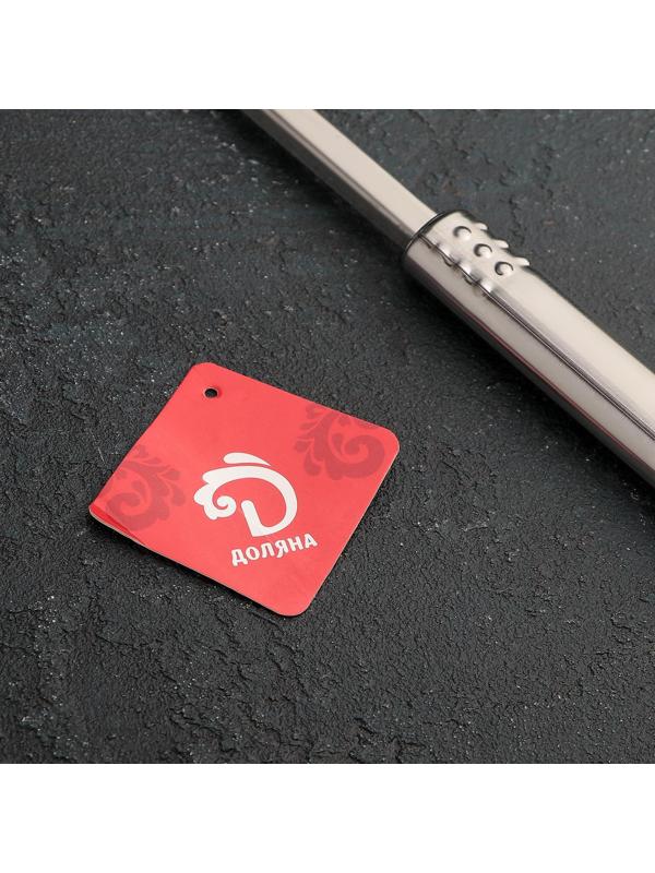 Ложка гарнирная из нержавеющей стали Доляна «Стандарт», 50 мл, h=32 см, цвет серебряный