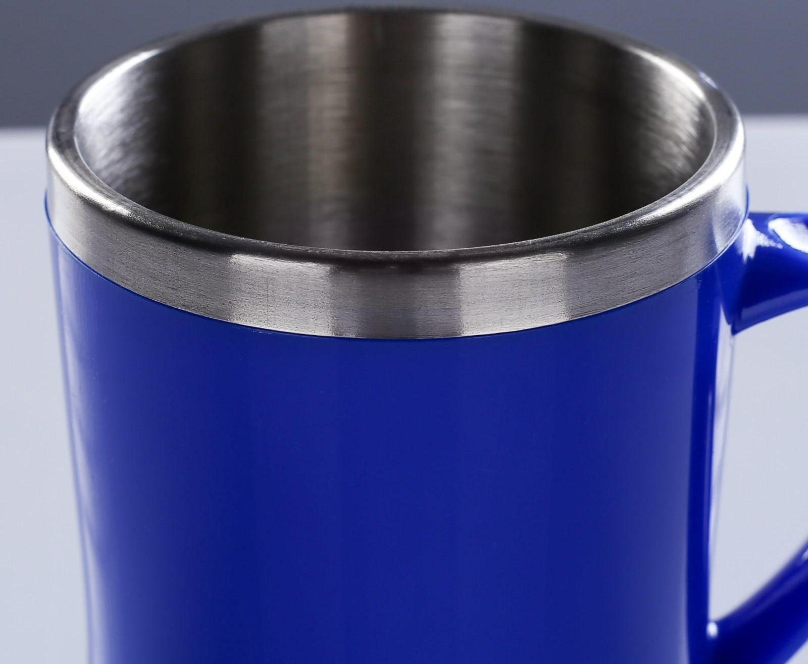 Термокружка, серия: Lifestyle, 400 мл, сохраняет тепло 3 ч, 9 х 10 см, синий