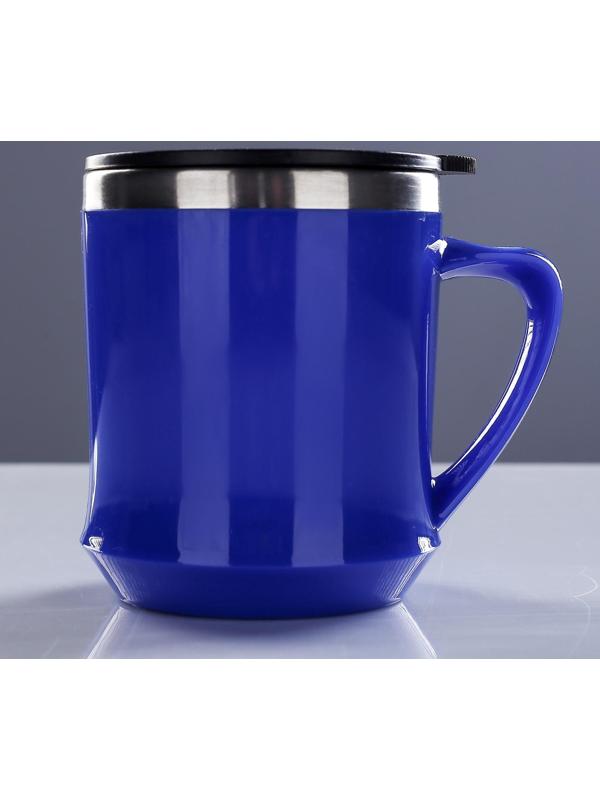 Термокружка, серия: Lifestyle, 400 мл, сохраняет тепло 3 ч, 9 х 10 см, синий