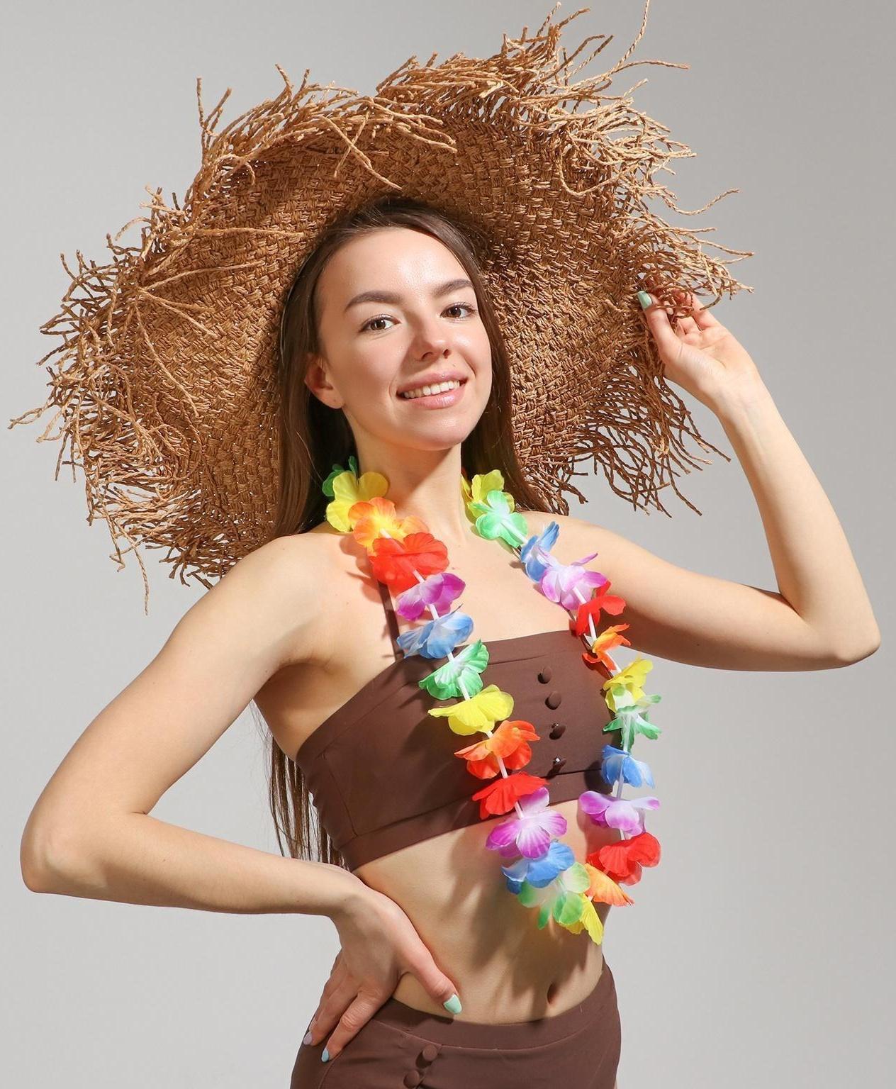 Гавайское ожерелье «Цветок плюмерия»