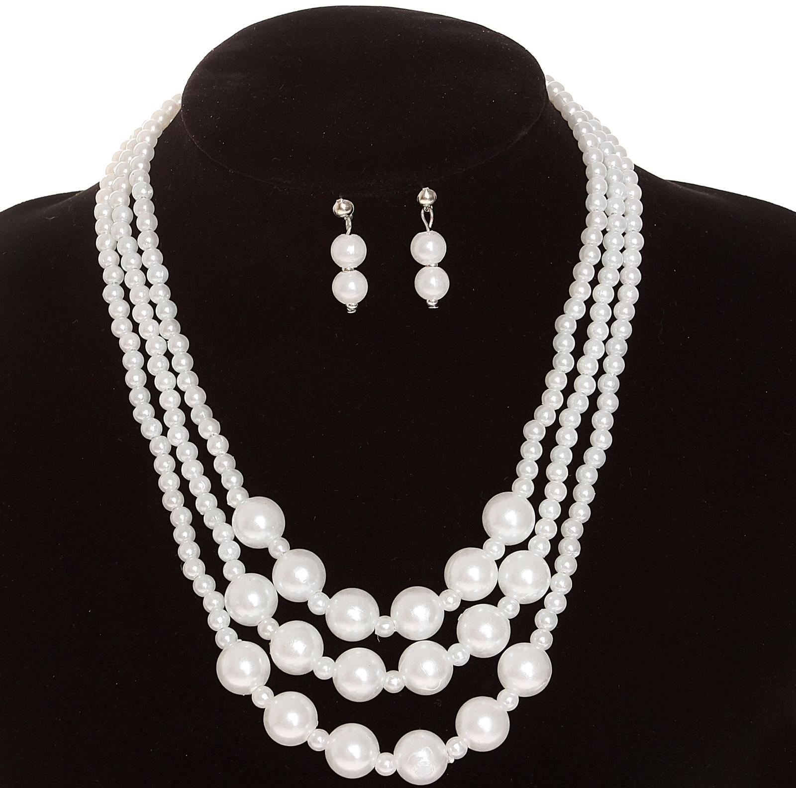 Набор 2 предмета: серьги, бусы 