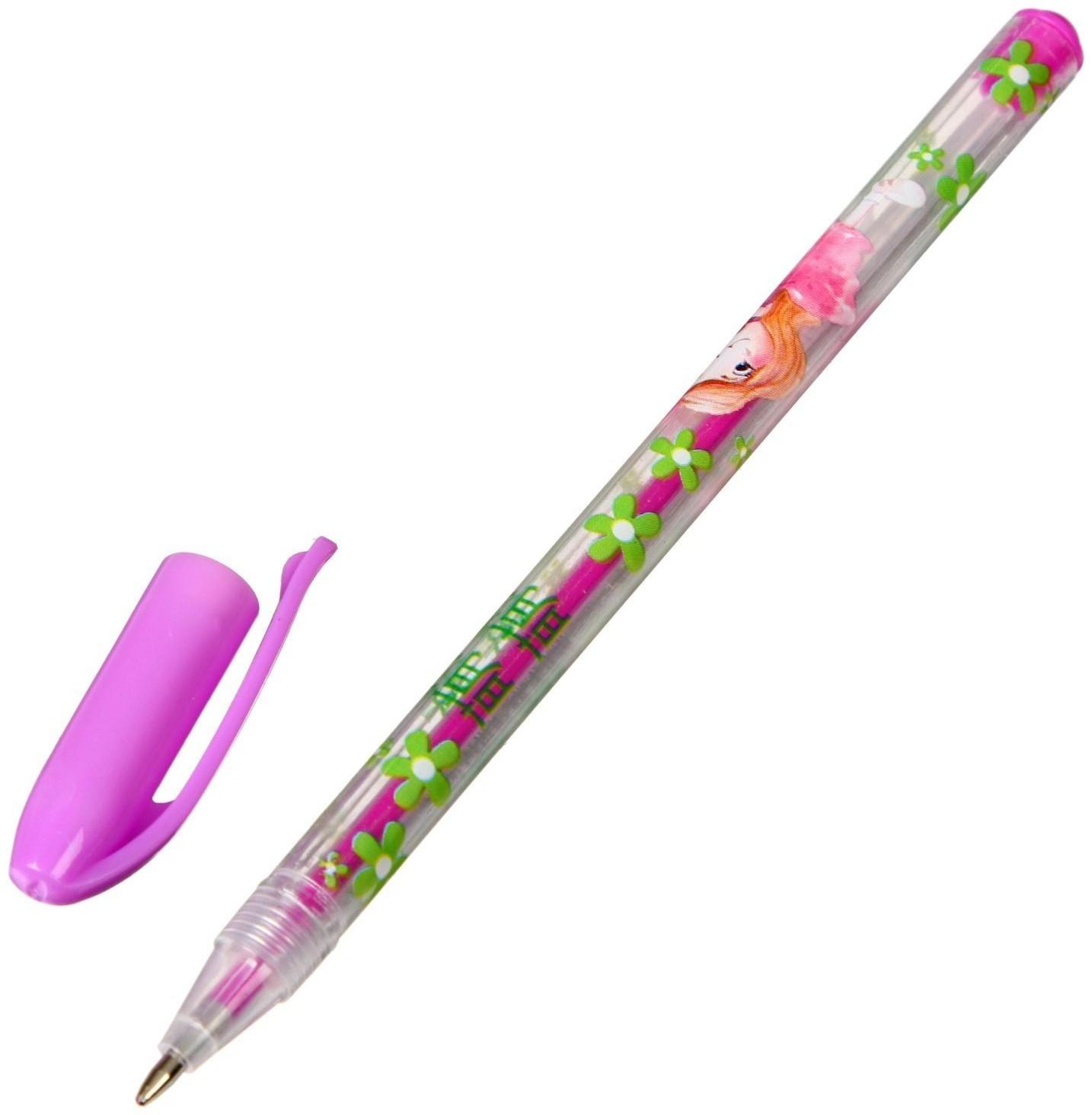 Набор гелевых ручек, 24 цвета, металлик, корпус с рисунком, в блистере на кнопке