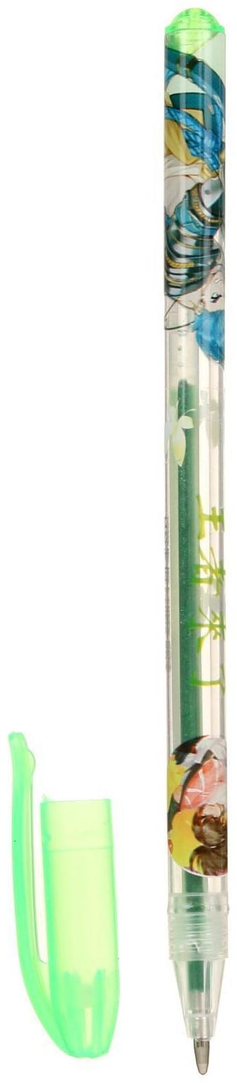 Набор гелевых ручек, 24 цвета, металлик, корпус с рисунком, в блистере на кнопке