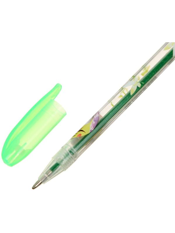 Набор гелевых ручек, 24 цвета, металлик, корпус с рисунком, в блистере на кнопке