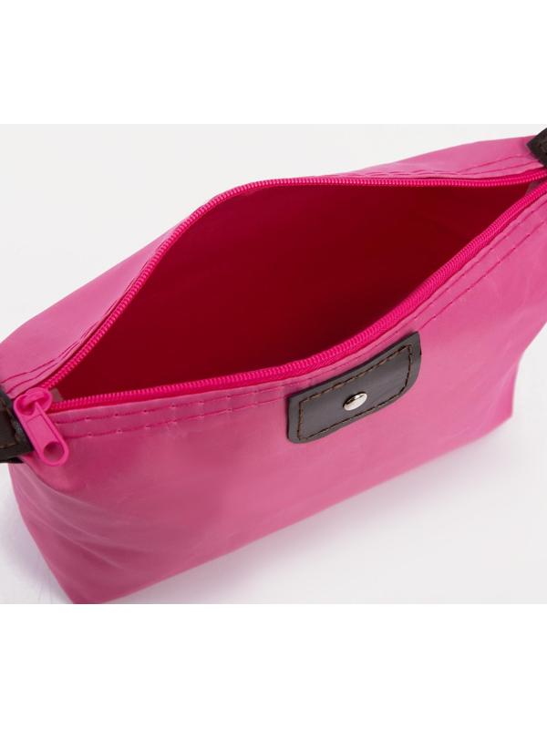 Косметичка на молнии, малиновый