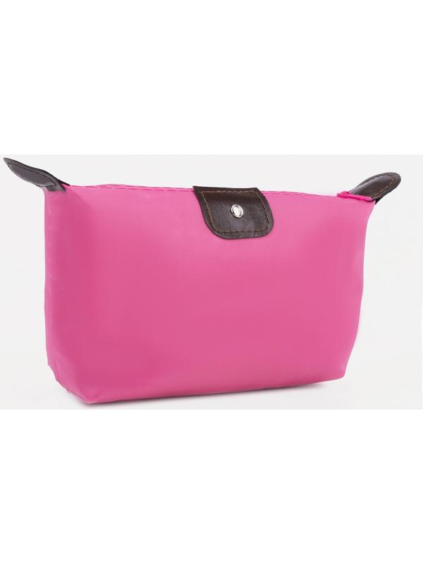 Косметичка на молнии, малиновый