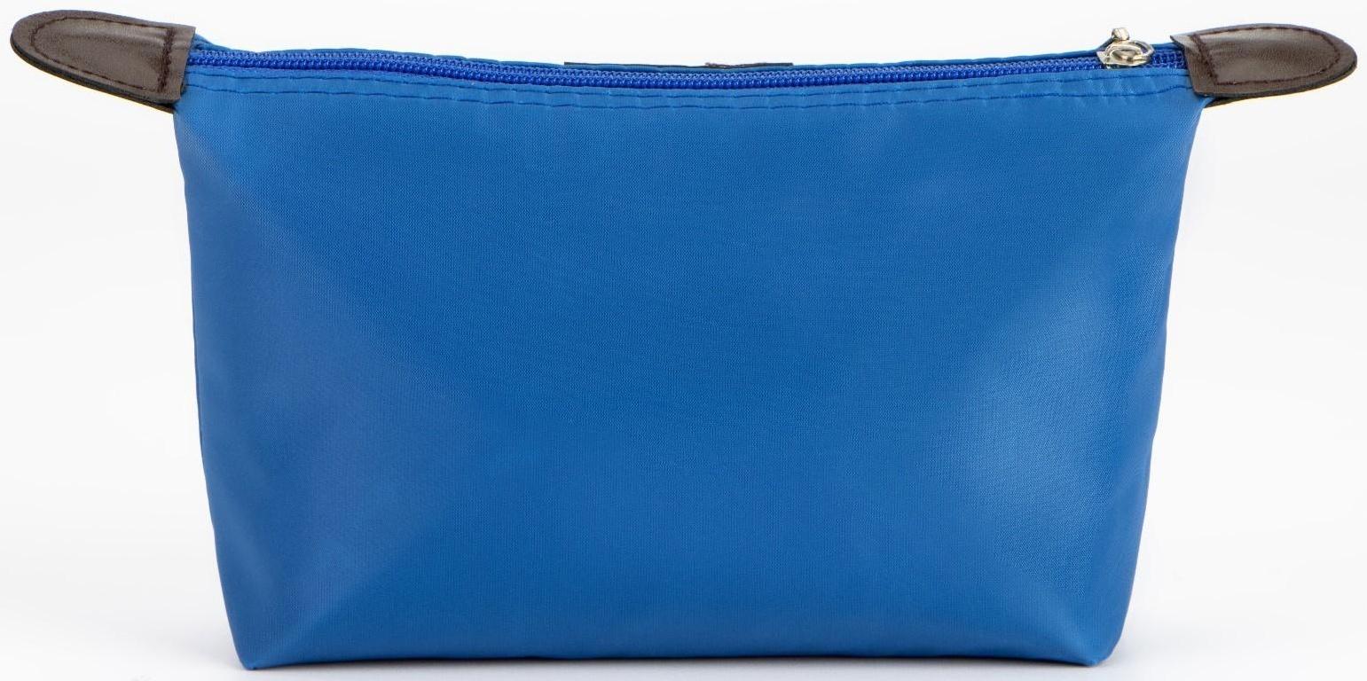 Косметичка на молнии, цвет синий