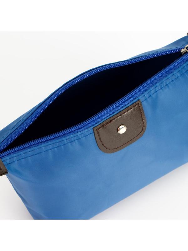 Косметичка на молнии, цвет синий