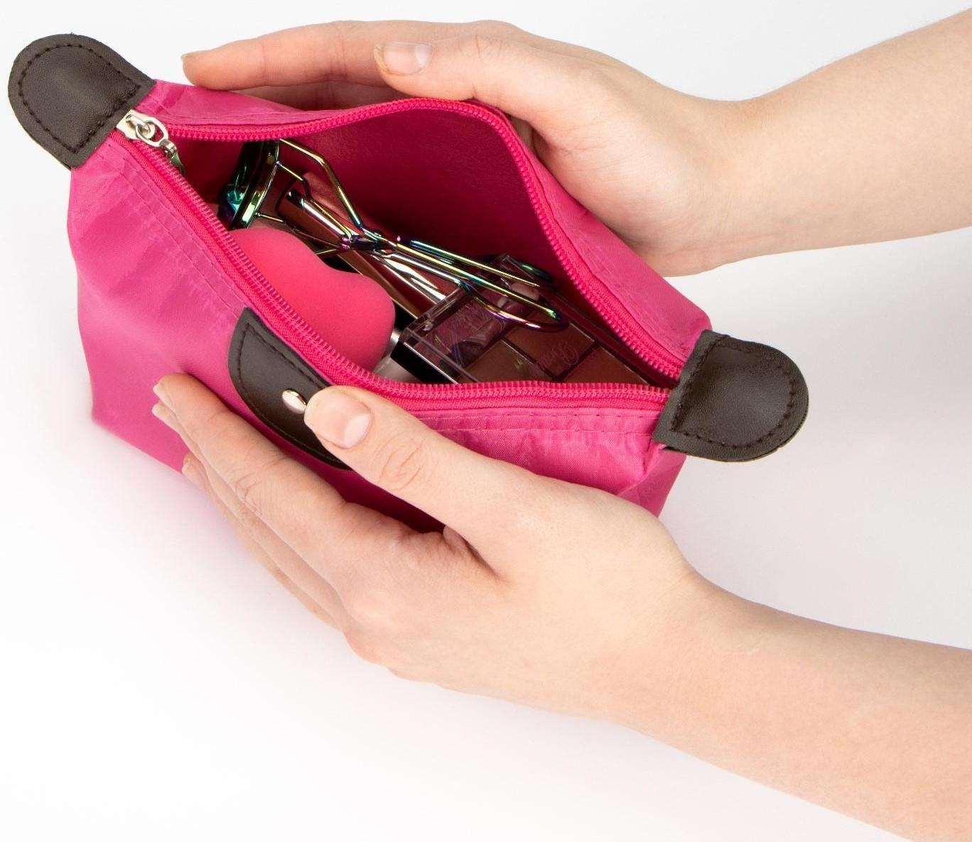 Косметичка на молнии, цвет розовый