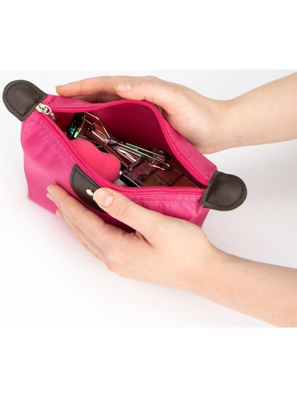 Косметичка на молнии, цвет розовый