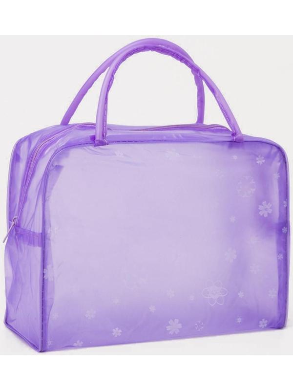 Косметичка на молнии, цвет фиолетовый