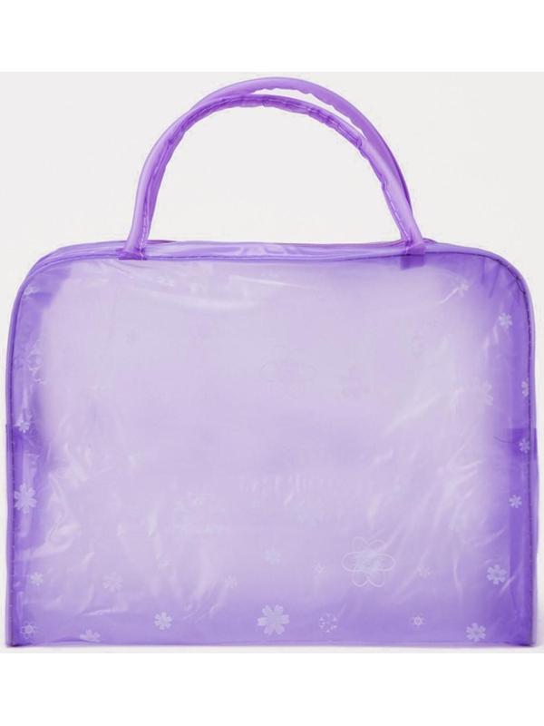 Косметичка на молнии, цвет фиолетовый