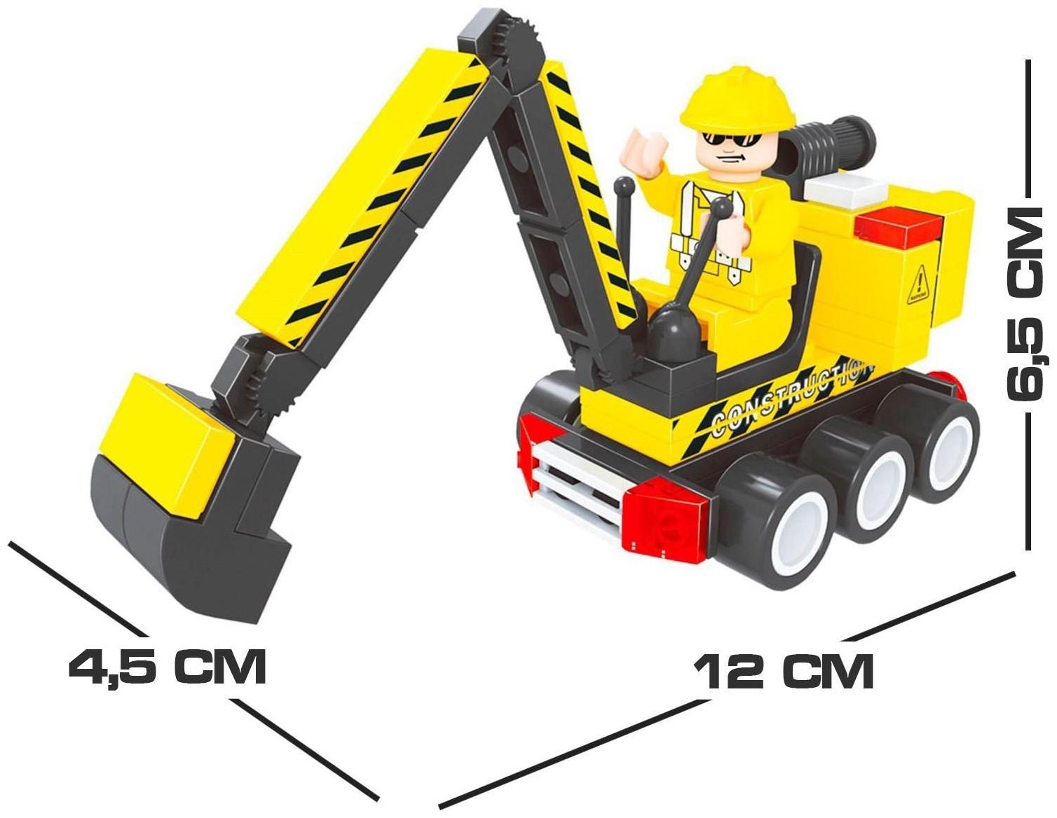 Конструктор «Городские строители: Экскаватор», 77 деталей