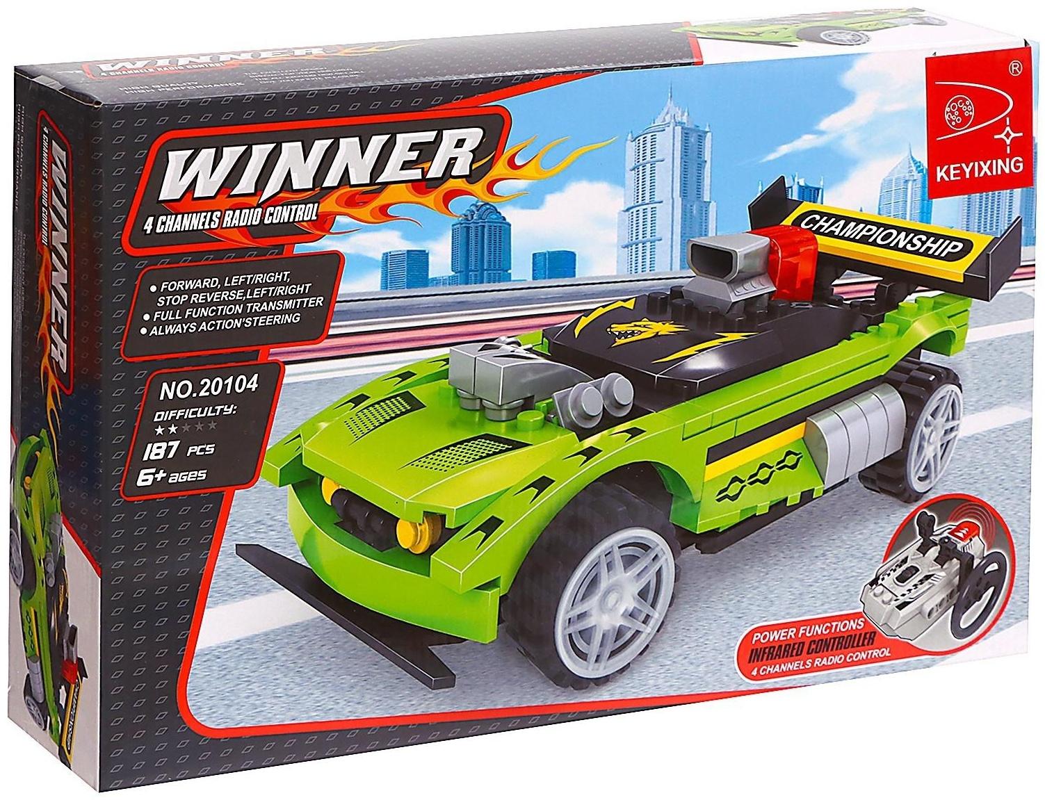 Конструктор на радиоуправлении «Гонка», 187 деталей