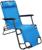 Кресло-шезлонг туристическое, с подголовником, р. 153 х 60 х 79 см, до 100 кг, цвет голубой