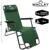 Кресло-шезлонг туристическое, с подголовником, р. 153 х 60 х 79 см, до 100 кг, цвет зелёный