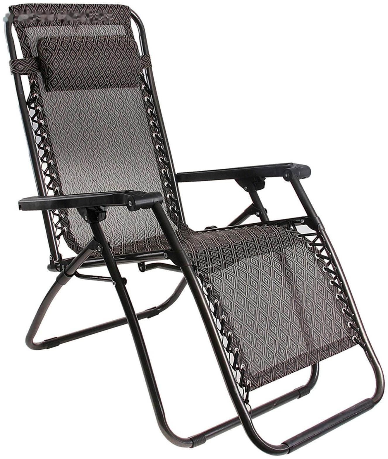 Кресло-шезлонг плетеное, р. 177 х 66 х 113 см, до 100 кг