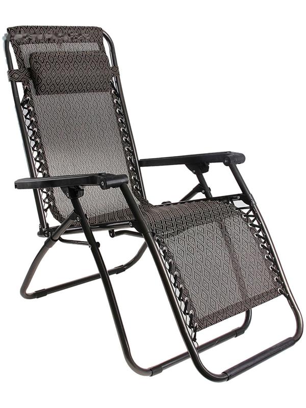 Кресло-шезлонг плетеное, р. 177 х 66 х 113 см, до 100 кг