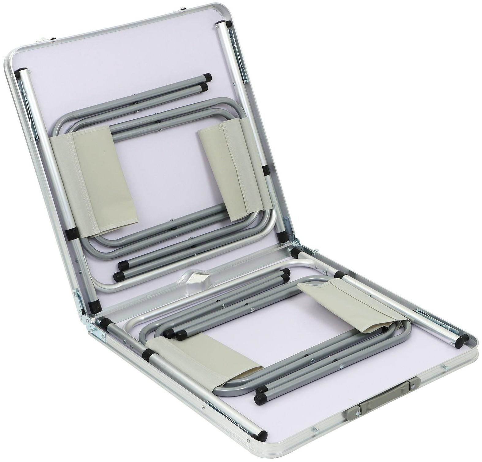 Набор туристический складной: стол, 4 стула, до 70 кг