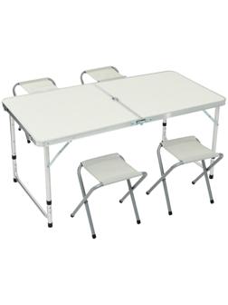 Набор туристический складной: стол, 4 стула, до 70 кг