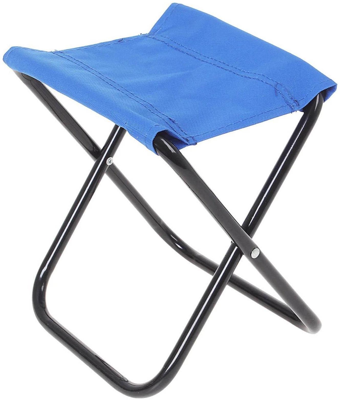 Стул туристический, складной, р. 22 х 20 х 25 см, цвет синий