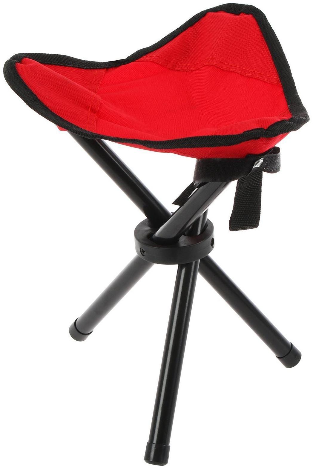 Стул туристический треугольный, 22 х 20 х 30 см, до 60 кг, цвет красный