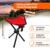 Стул туристический треугольный, 22 х 20 х 30 см, до 60 кг, цвет красный