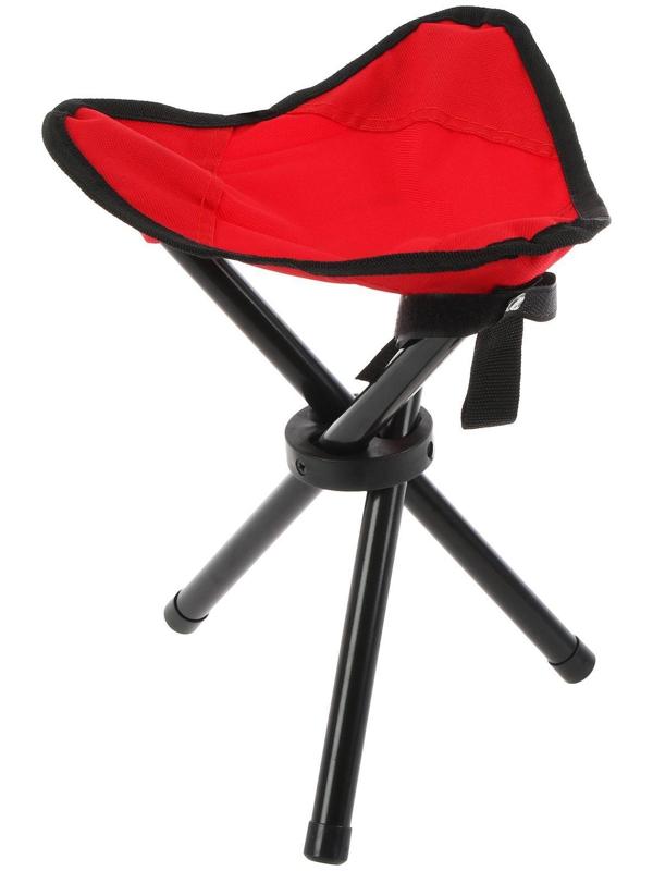Стул туристический треугольный, 22 х 20 х 30 см, до 60 кг, цвет красный