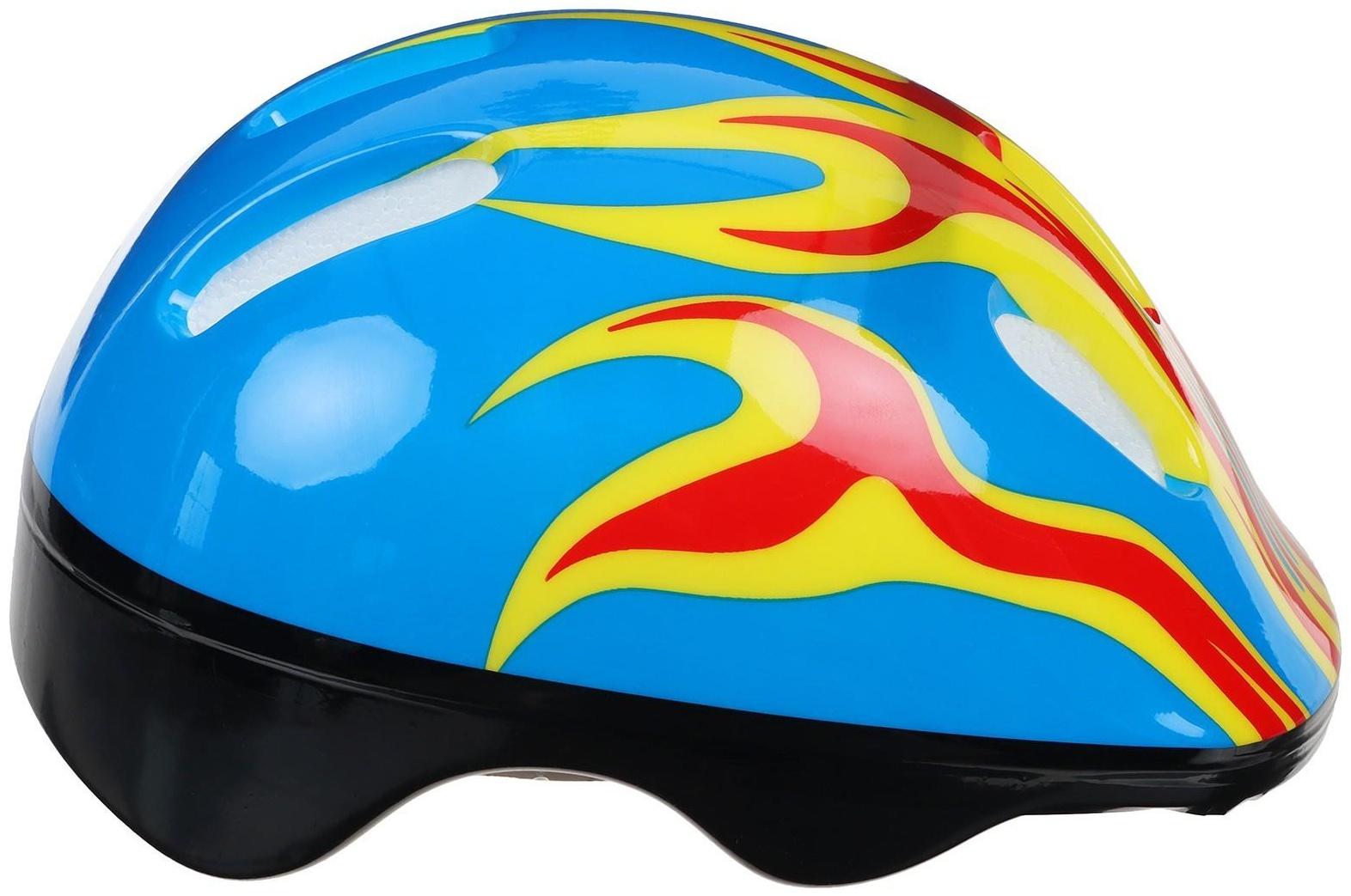 Шлем защитный детский OT-H6, размер M, обхват 52-54 см, цвет синий